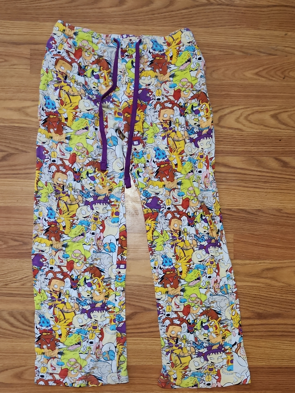 90s Vintage Y2K Nickelodeon Rugrats Adult Pajama Bottoms. Sz M